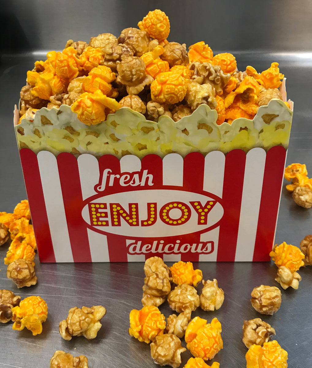 Uptown Popcorn Mix (Cheddar & Caramel) The Garlic Press, Inc.