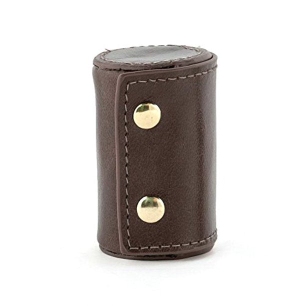 Shot Glass Set of 4 in Leather/Plaid Case