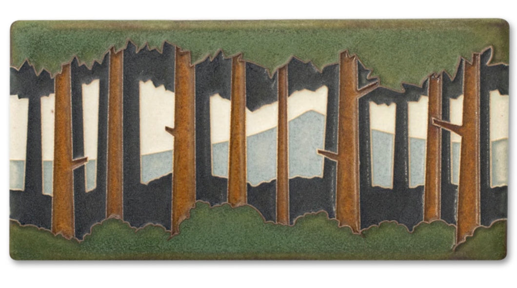 4x8 Pine Landscape Horizontal - Motawi Tileworks