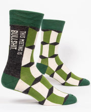 Load image into Gallery viewer, Men’s Crew Socks - Blue Q
