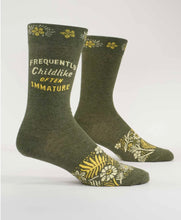 Load image into Gallery viewer, Men’s Crew Socks - Blue Q
