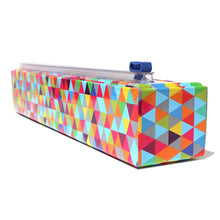 Load image into Gallery viewer, Plastic Wrap Dispenser &amp; Roll, Triangles
