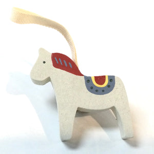 Wood Dala Horse Swedish Ornament