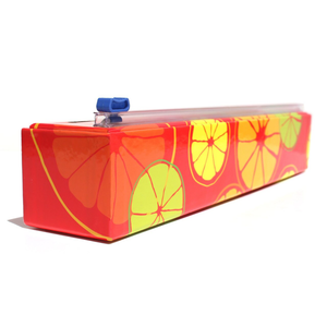 Plastic Wrap Dispenser & Roll, Citrus design