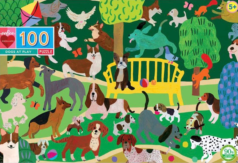 Dogs at Play Puzzle (100pc)
