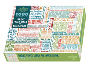 First Lines of Literature Puzzle (1000pc)