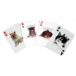 3-D Cat Playing Cards - Kikkerland