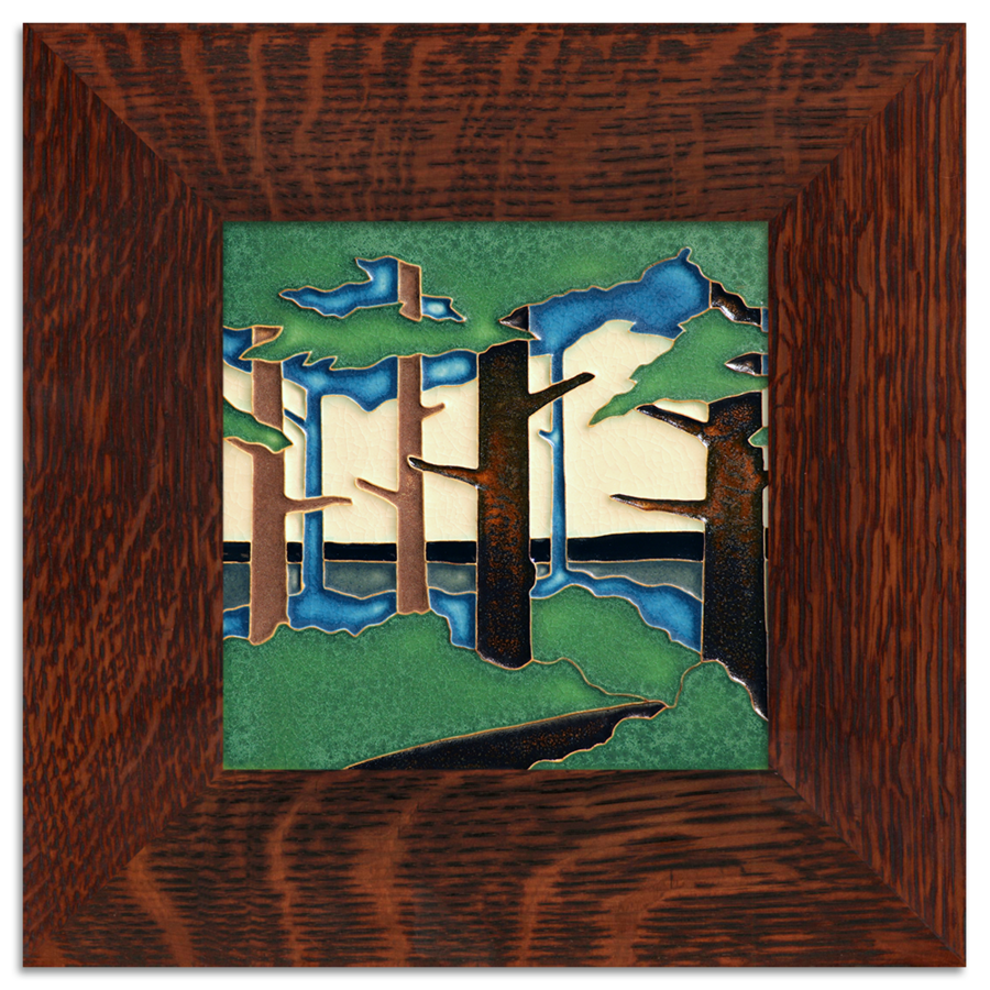 6x6 Frame - Oak  Motawi Tileworks