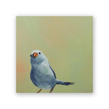 Load image into Gallery viewer, Blue Bird on Green - Wings on Wood Collection
